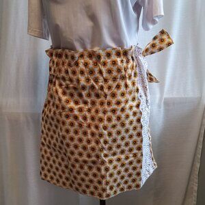 Chic asymmetrical handmade tank top and tournesol matching skirt